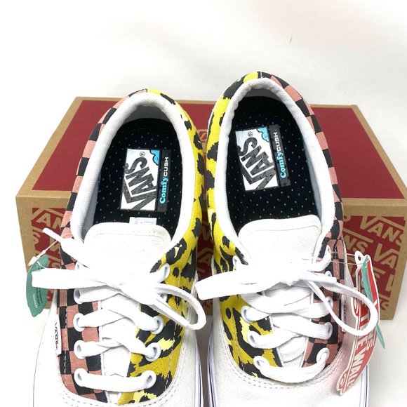 VANS Comfycush Era Mixed Media Suede Checker Leopard  Women’s Size VN0A3WM91PC - Picture 4 of 10